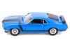 1970 Ford Mustang, Blue - Welly 22088 - 1/24 Scale Diecast Model Toy Car (Brand New, but NOT IN BOX)