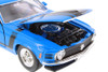 1970 Ford Mustang, Blue - Welly 22088 - 1/24 Scale Diecast Model Toy Car (Brand New, but NOT IN BOX)