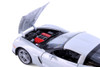 2007 Chevy Corvette Hard Top, Silver - Showcasts® 22504/4D - 1/24 Scale Diecast Model Toy Car
