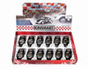 Box of 12 Diecast Model Toy Cars - 1967 Volkswagen Classical Beetle Police Car, 1/32 Scale