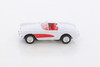 1957 Chevy Corvette, White - Welly 52054G-D - 1/60 scale Diecast Model Toy Car
