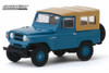 1968 Nissan Patrol, Blue with Brown Top - Greenlight 35150/48 - 1/64 scale Diecast Model Toy Car