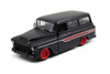 1957 Chevy Suburban, Primer Black - Jada Toys 97686/4 - 1/24 scale Diecast Model Toy Car