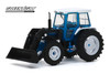 1982 Ford 5610 Tractor with Front Loader, Blue and Black - Greenlight 48040/48 - 1/64 scale Diecast Model Toy Car