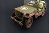 ARMY Jeep Vehicle US ARMY Dirty Version,- American Diorama 77404A- 1/18 Scale Diecast Model Toy Car