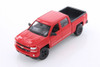 2017 Chevy Silverado, Red - Welly 24083/4D - 1/24 Scale Diecast Model Toy Car