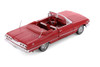 1963 Chevy Impala Convertible, Red - Welly 22434 - 1/24 scale Diecast Model Toy Car