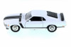 1970 Ford Mustang Boss 302, White w/ Black - Welly 22088WWT - 1/24 Scale Diecast Model Toy Car