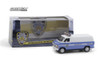 NYPD 1987 Dodge Ram B250 Van, Blue /White - Greenlight 86577 - 1/43 scale Diecast Model Toy Car