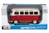 Volkswagen Van SambaBus, Red & Beige - Maisto 31956 - 1/25 (1/24)Â Scale Diecast Model Toy Car