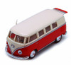 1962 Volkswagen Classical Bus, Red - Kinsmart 5377D - 1/32 scale Diecast Model Toy Car