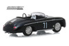 1958 Porsche 356 Speedster Super #71 Race Car, Black - Greenlight 86538 - 1/43 scale Diecast Car