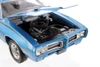 1969 Pontiac GTO, Blue - Welly 22501 - 1/24 Scale Diecast Model Toy Car (Brand New, but NOT IN BOX)