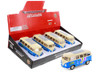 1963 Volkswagen Classical T1 Bus w/ Love/Peace Decals, Light Blue - Showcasts® 22095A1, 1/24 Diecast Car