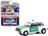 Germany Polizei 1974 Volkswagen Golf Mk1, White and Green - Greenlight 42930/48 - 1/64 Diecast Car