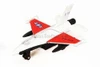 Super Flighters - F-16 Fighter Plane, White & Red - Showcasts 9860D - 4.75 In Diecast Model Replica