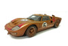 1966 Ford GT-40 MK II #5 After Race (Dirty Version), Gold - Shelby Collectibles SC430G - 1/18 scale Diecast Model Toy Car