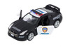 2009 Nissan GT-R Police, Black w/ White - Kinsmart 5340DP - 1/36 Scale Diecast Model Toy Car