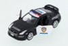 2009 Nissan GT-R Police, Black w/ White - Kinsmart 5340DP - 1/36 Scale Diecast Model Toy Car