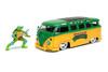 1962 Volkswagen Bus w/Leonardo figure, Teenage Mutant Ninja Turtles - Jada 31786 - 1/24 Diecast Car