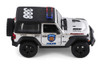 2018 Jeep Wrangler Rubicon Police Hard Top, Silver - Kinsmart 5412DPR - 1/34 scale Diecast Car