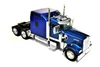 Kenworth W900 Construction Lowboy, Blue - New Ray 15303B - 1/43 scale Model Replica