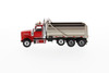 Western Star 4900 SFFA Dump Truck, Red and Matte Silver - Diecast Masters 71067 - 1/50 Diecast Car