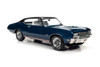 1970 Buick GS 455 Stage 1, Diplomat Blue and Black - Auto World AMM1242 - 1/18 scale Diecast Model Toy Car