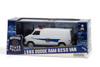 Indiana State Police 1980 Dodge Ram B250 Van, White - Greenlight 86599 - 1/43 scale Diecast Car