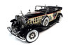 1932 Cadillac V16 Sport Phaeton Convertible with Mr. Monopoly Figure, Cream/Ivory and Black - Auto World AWSS127 - 1/18 scale Diecast Model Toy Car