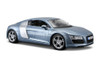 Audi R8 Hard Top, Metallic Blue - Maisto 31281BU - 1/24 Scale Diecast Model Toy Car