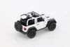 2018 Jeep Wrangler Rubicon Open Top, White - Kinsmart 5412DA/WT - 1/34 scale Diecast Model Toy Car