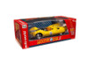 Speed Racer Shooting Star #9 with Speed X Figure, Yellow - Auto World AWSS125 - 1/18 Diecast Car