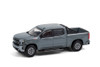 2020 Chevy Silverado Z71 Pickup Truck with Off-Road Parts, Satin Steel Gray - Greenlight 35190F/48 - 1/64 scale Diecast Model Toy Car