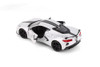 2020 Chevy Corvette Stingray Coupe Z51, White - Showcasts 34527D4 - 1/24 scale Diecast Model Toy Car (1 car, no box)