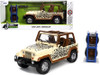 1992 Jeep Wrangler with Extra Wheels, Beige/Tan - Jada Toys 32426/4 - 1/24 scale Diecast Car