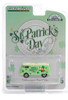 St Patrick's Day Volkswagen Type 2 Panel Van, Light Green - Greenlight 30252, 1/64 Diecast Car