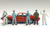 Hazmat Crew - Figure IV, Light Blue - American Diorama 76270 - 1/18 Figurine - Diorama Accessory