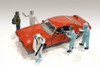 Hazmat Crew - Figure II, Light Blue - American Diorama 76268 - 1/18 Figurine - Diorama Accessory