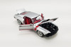 1969 Ford Boss 302 Mustang Street Fighter, Silver and red - Acme A1801842 - 1/18 scale Diecast Model Toy Car