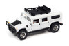 2006 Hummer H1 Alpha with Roof Rack, Bright White - Johnny Lightning JLCG024/48B - 1/64 scale Diecast Model Toy Car