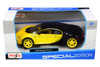 Bugatti Chiron, Yellow and Black - Maisto 31514YLBK - 1/24 scale Diecast Model Toy Car