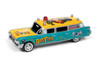 1959 Cadillac Ambulance "Rat Fink, Turquoise and Yellow - Johnny Lightning JLSP143/24 - 1/64 scale Diecast Model Toy Car