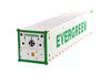 40' Refrigerated Sea Shipping Container 'Evergreen'- Diecast Masters 91028A - 1/50 scale Plastic 