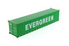 40' Dry Goods Sea Shipping Container 'Evergreen' - Diecast Masters 91027D - 1/50 Plastic Replica