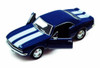 1967 Chevy Camaro Z/28, Blue - Kinsmart 5341D - 1/37 scale Diecast Car (Brand New, but NOT IN BOX)