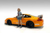 Car Meet 1 Figure V, Gray - American Diorama 76281 - 1/18 scale Figurine - Diorama Accessory