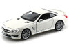 Mercedes-Benz SL65 AMG, Pearl White - Bburago 21066 - 1/24 scale Diecast Model Toy Car