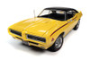 1969 Pontiac GTO Judge Hardtop, Yellow and Black - Auto World AMM1252 - 1/18 scale Diecast Car