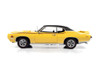 1969 Pontiac GTO Judge Hardtop, Yellow and Black - Auto World AMM1252 - 1/18 scale Diecast Car